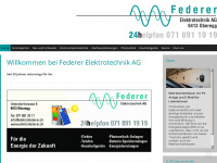elektrofederer.ch Webseite Vorschau