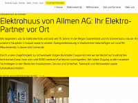 elektrohuus.ch Webseite Vorschau
