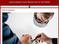 elektroinstallation-kroll.de Webseite Vorschau