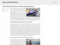 kallis-bikertreff.de Webseite Vorschau
