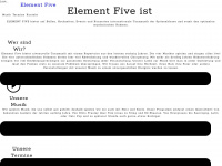 element-five.at Webseite Vorschau