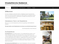 elisabethkirche-zeddenick.de Webseite Vorschau