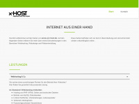 x2-host.de Webseite Vorschau