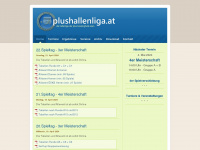 plushallenliga.at Webseite Vorschau