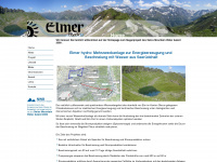 elmerhydro.ch Webseite Vorschau