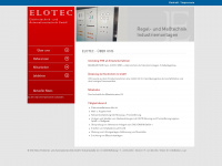 elotec.co.at Webseite Vorschau