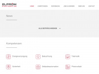 elprom.ch Webseite Vorschau