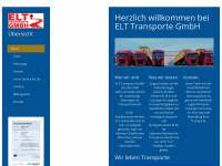 elt-transporte.de Webseite Vorschau