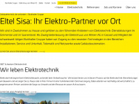 eltel-sisa.ch Webseite Vorschau