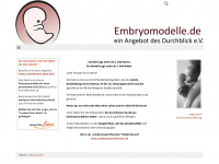 embryomodelle.de Webseite Vorschau