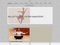 ballettschule-sandhoefer.de Webseite Vorschau