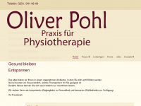 krankengymnastik-pohl.de Webseite Vorschau