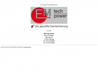 emtech-ds.at Webseite Vorschau