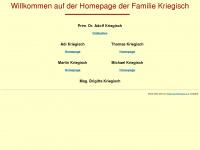 kriegisch.at Webseite Vorschau