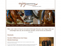 enjoy-westerntraining.de Webseite Vorschau
