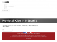 prometall.si Webseite Vorschau
