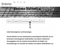 entomohelvetica.ch Webseite Vorschau