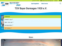 tsv-bayer-dormagen.de Webseite Vorschau