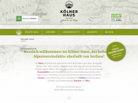 koelner-haus.at Webseite Vorschau