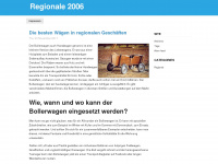 regionale2006.de Webseite Vorschau