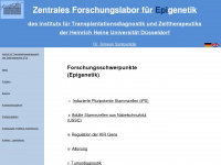 epigenetik.de Webseite Vorschau