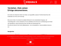 equals.ch Webseite Vorschau