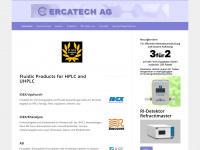 ercatech.ch Webseite Vorschau