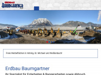 erdbau-baumgartner.at Webseite Vorschau