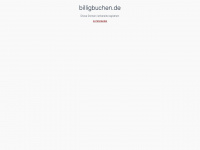 billigbuchen.de Webseite Vorschau
