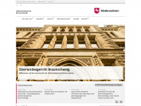 oberlandesgericht-braunschweig.niedersachsen.de Webseite Vorschau