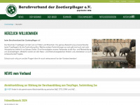 zootierpflege.de Webseite Vorschau
