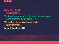 erlenfest.ch Webseite Vorschau