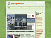 esel-freunde.de Webseite Vorschau