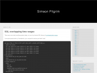 simeonpilgrim.com Webseite Vorschau