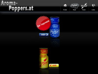 aroma-poppers.at Webseite Vorschau