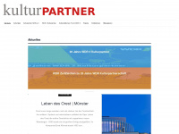 kulturpartner.net Webseite Vorschau