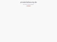 private-betreuung.de Webseite Vorschau