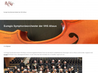 euregioorchester.de Webseite Vorschau