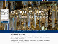 euridice-opera.de Webseite Vorschau