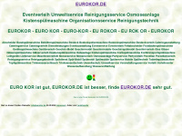 eurokor.de Webseite Vorschau