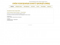 europaeischer-sanct-georgs-orden.de Webseite Vorschau