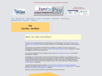 europsy.de Webseite Vorschau