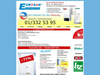 eurosan.at Webseite Vorschau