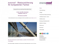 euroroof.ch Webseite Vorschau