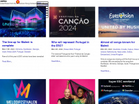 eurovisionlive.com Webseite Vorschau