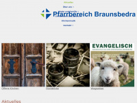 evangelischekirchebraunsbedra.de Webseite Vorschau