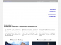 phaenomenta.com Webseite Vorschau