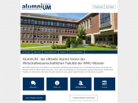 alumnium.net Webseite Vorschau
