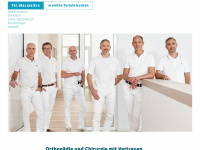 arthro-klinik.de Webseite Vorschau