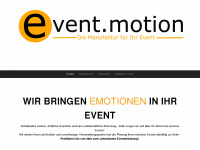 eventmotion.at Webseite Vorschau